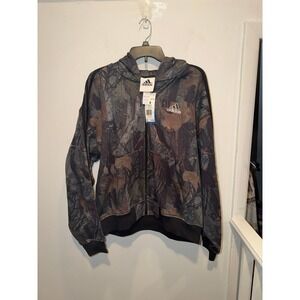 Adidas Men's Camo Hooded Full Zip. Size Medium (NWTS)